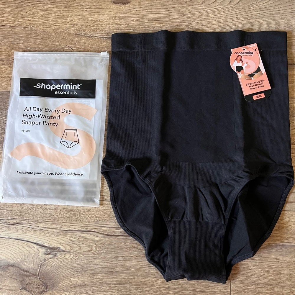 Shapermint Black High-Waisted Shaper Panty